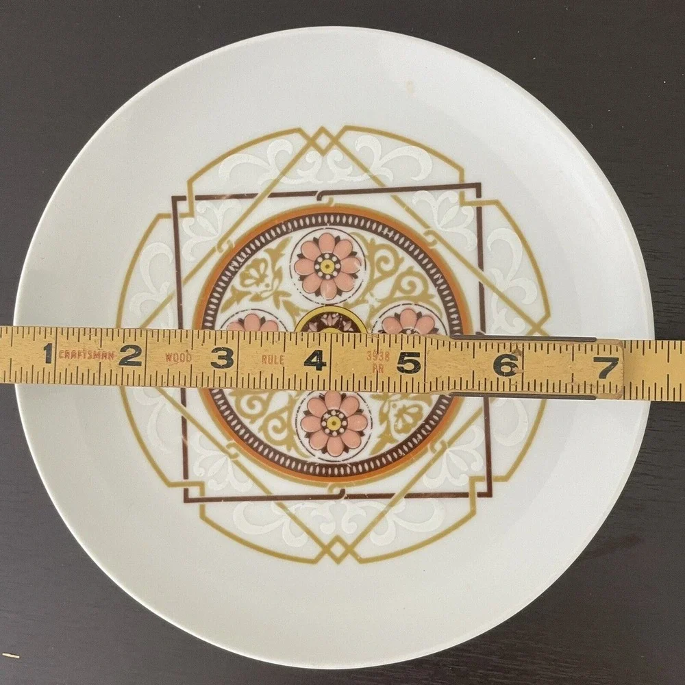 Empress China Saturn 360 Japan Geometric Salad Plate MCM Mid Century Modern 1895